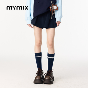 26春新品 纯色简约百搭裤 MYMIX时尚 休闲短裤 子女 潮流高腰短款