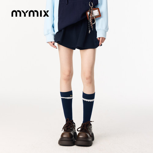 MYMIX时尚潮流高腰短款休闲短裤