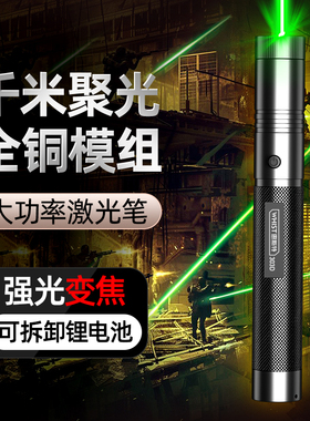 惠斯特303D绿光激光笔大功率户外远射强光超亮工地专用激光手电售楼部沙盘镭射笔usb充电教练强光激光指星笔