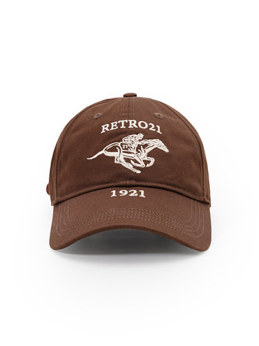 Retro21马术刺绣图案棕色棒球帽