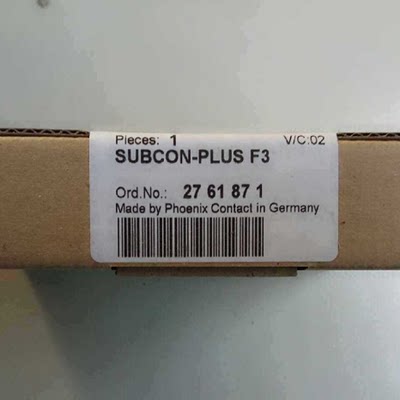 询价菲尼克斯原装现货D-SUB总线连接器 - SUBCON-PLUS F3 - 议价