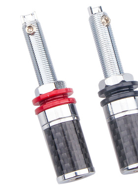 hifi发烧级4N碳纤维蒂铜镀佬音箱喇叭线插座长款纯铜接线柱免焊接