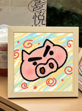 原创插画肥嘟嘟左卫门创意摆件