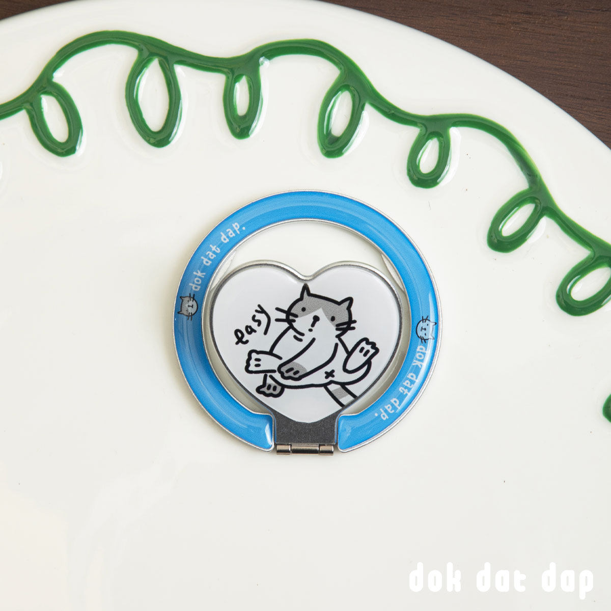 dokdatdap原创猫咪爱心磁吸手机支架个性可爱手绘磁吸支架小众款