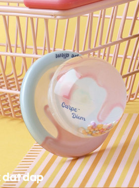 dokdatdap雪糕球茶杯磁吸手机支架个性趣味透明磁吸支架小众设计