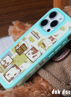 dokdatdap慵懒猫咪苹果iphone17promax手机壳磁吸可爱适用苹果16promax保护套全包趣味苹果17手机壳卡通女生