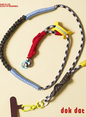 彩色撞色编织手机挂绳个性小众手机长挂绳长短新款手机绳斜挎原创