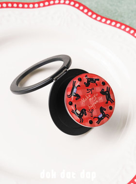 dokdatdap原创旋转黑马磁吸手机支架个性趣味可爱磁吸支架小众款