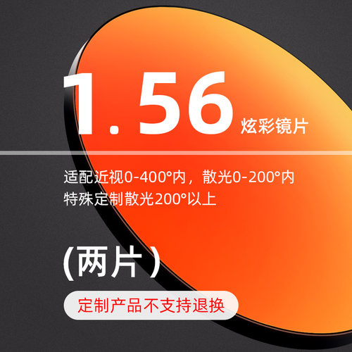 1.56近视镜片定制墨镜定制产品不