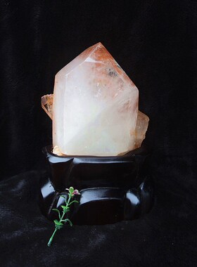 天然白水晶柱 白水晶簇（原石）255*160×70MM4kg 净高210mm