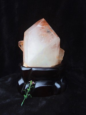 天然白水晶柱 白水晶簇（原石）255*160×70MM4kg 净高210mm