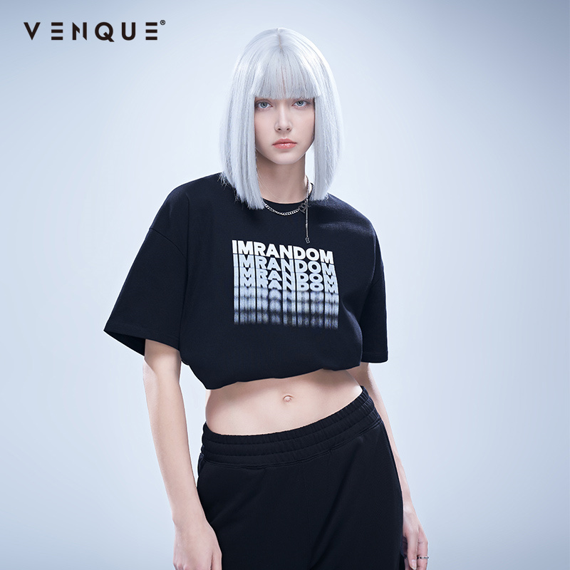 加拿大VENQUE潮牌宽松圆领短袖