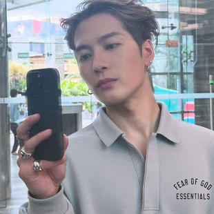 FOG复线ESSENTIALS SHARKFACE潮牌加绒宽松POLO领卫衣男秋冬新款