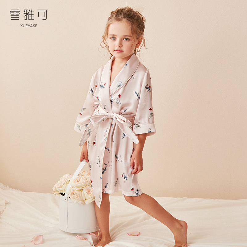 雪雅可儿童睡袍女夏季可爱女童浴袍薄款浴衣小女孩宝宝公主睡衣在类目 童装/婴儿装/亲子装, 儿童家居服, 家居袍/睡袍中 - 来自Buy2taobao.com提供专业的淘宝代购服务