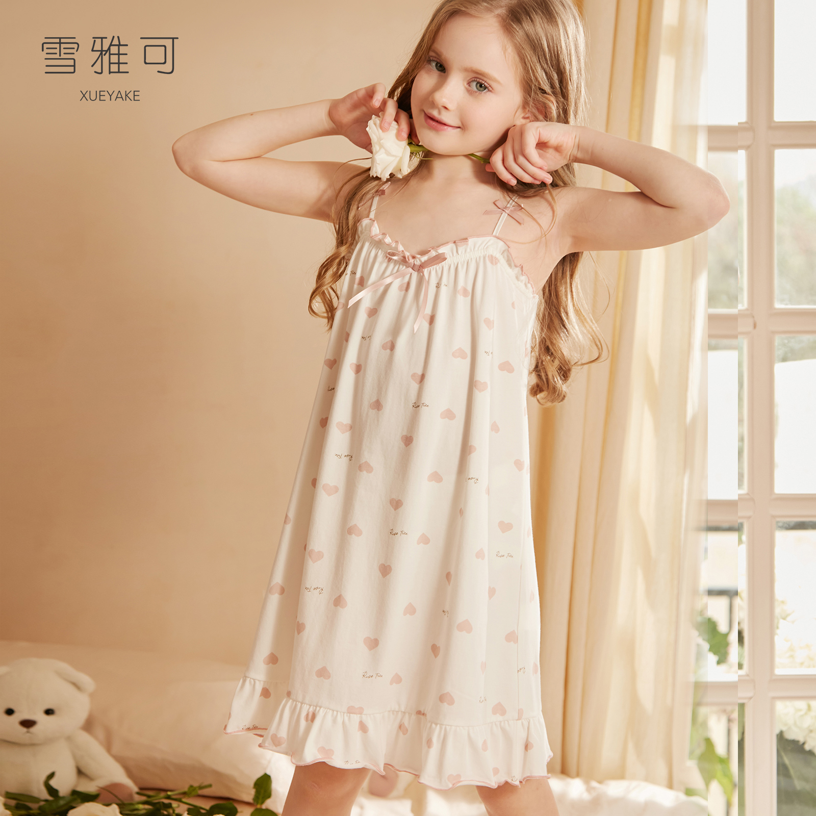 女童吊带睡裙儿童夏季薄款连衣裙