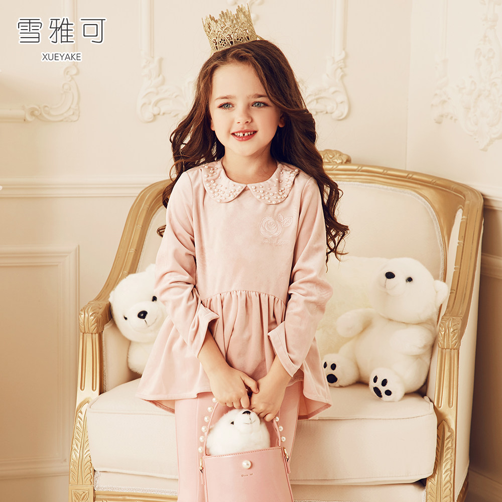 XueYan girl T-shirt Autumn and winter 2019 new pattern Autumn children Base coat CUHK baby Exorcism jacketin the Children/Baby/Family fitted , T-shirt  category - from Buy2taobao.com to provide professional Taobao agent buy service