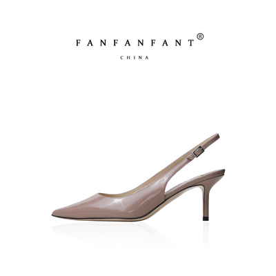 fanfanfant高跟高级舒适真皮凉鞋