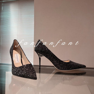 LOVE85版 工作鞋 型 尖头8.5CM高跟鞋 黑色高级格丽特 如履平地