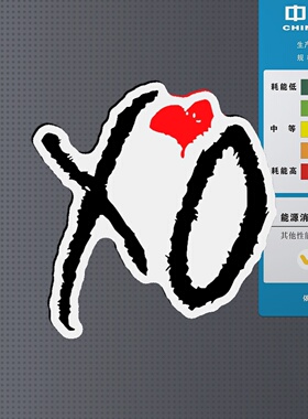 the weeknd xo 厂牌logo 5cm 软磁冰箱贴