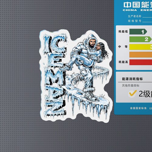 drake iceman freeze the world 5cm 软磁冰箱贴