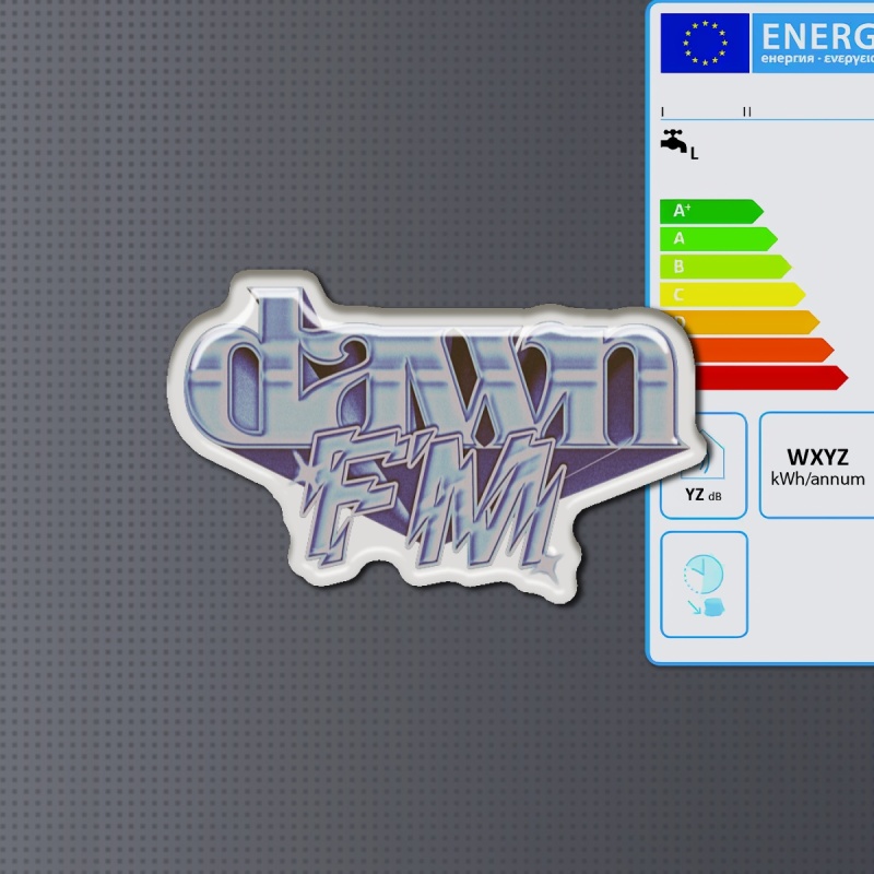 the weeknd dawn fm 5cm透明滴胶软磁冰箱贴