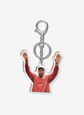 kanye west YZY SZN 3 5cm透明钥匙扣龙虾扣