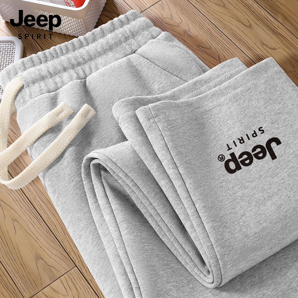 JEEP吉普男士裤子大码宽松2026新款直筒裤男款春季休闲运动长裤男