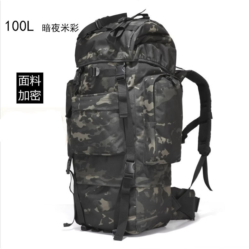 Extra large capacity backpack travel bag, men's tactical backpack, backpack, outdoor oversized travel mountaineering bag, waterproof