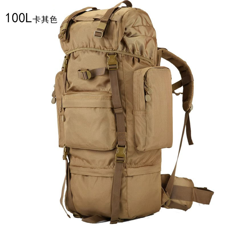Extra large capacity backpack travel bag, men's tactical backpack, backpack, outdoor oversized travel mountaineering bag, waterproof