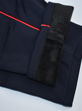 高中生校裤深蓝色运动裤男女学生校服裤子男长裤灰反光一白杠加绒