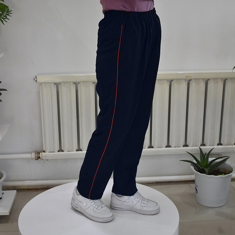 运动学生裤休闲长裤秋季校服初高中学运动裤涤纶直筒大码加肥宽松