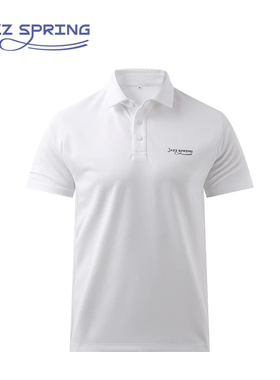 25款JAZZ SPRING高尔夫短袖POLO白色透气柔软时尚百搭简约运动夏