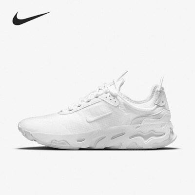 Nike React Live 轻盈回弹缓震透气低帮跑步鞋男款 白CV1772-101