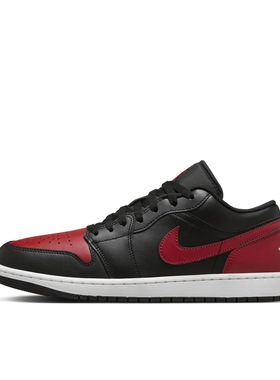 JORDAN Air Jordan 1 Low AJ1黑红脚趾低男款553558-067（nmc仓）