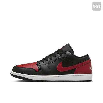 JORDAN Air Jordan 1 Low AJ1黑红脚趾低男款553558-067（nmc仓）