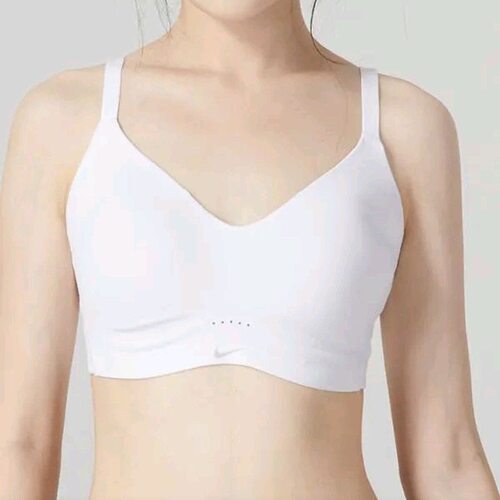Nike 舒适透气低强度速干支撑纯色运动内衣女款DM0527-100