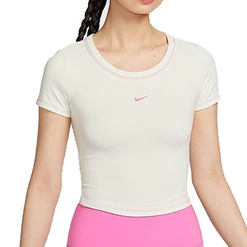 Nike 运动休闲圆领修身速干短袖短款上衣女款 HM4584-133