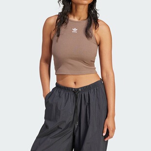 圆领合身短款 Essential 无袖 背心 IR5931 adidas 女款 originals