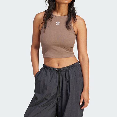 adidas originals Essential 圆领合身短款无袖背心 女款 IR5931