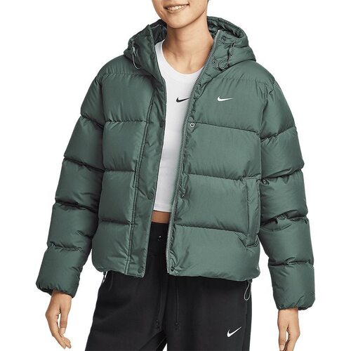 Nike 纯色防寒防风宽松连帽保暖羽绒服女款 FZ5929-338