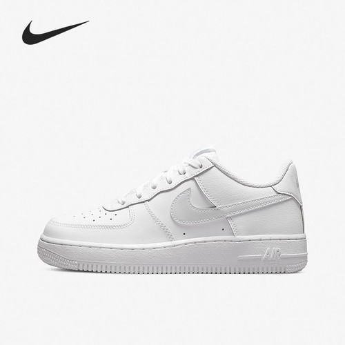Nike Air Force 1 皮革 休闲轻便耐磨低帮青少年板鞋 CT3839-106
