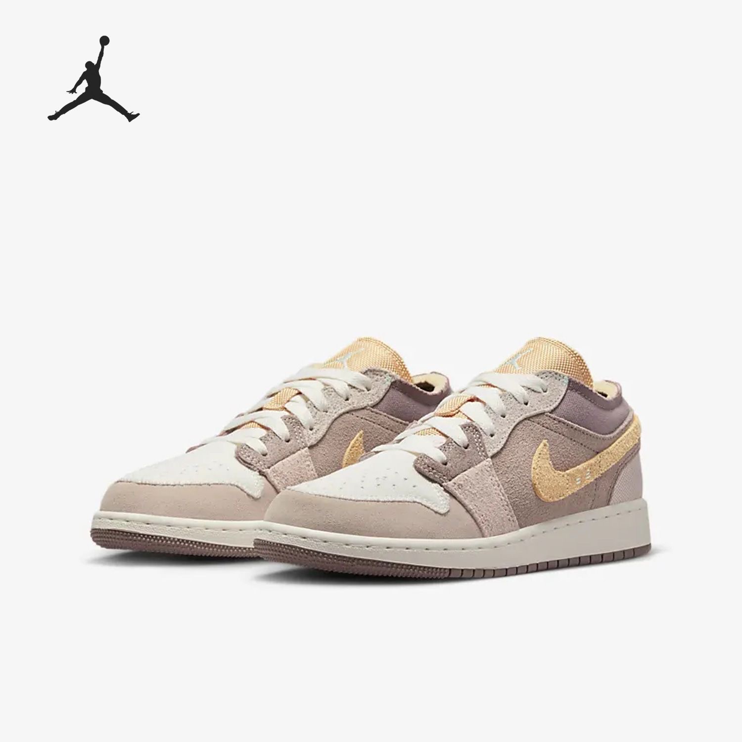 Jordan Air Jordan 1 舒适防滑减震低帮儿童篮球鞋 DZ4465-200