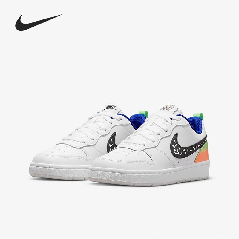 Nike Court Borough Low 2舒适耐磨透气低帮青少年板鞋DV1367-101