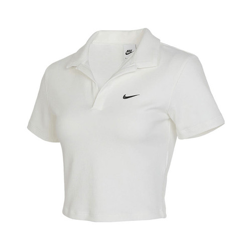 Nike  纯色翻领套头运动短袖T恤女款 DV7885-133