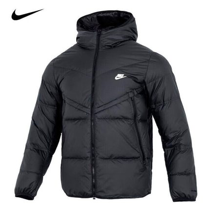 Nike WINDRUNNER 拉链口袋连帽夹克面包羽绒服 男款 DV1132-010