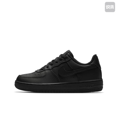 Nike Air Force 1 PU 防滑耐磨轻便低帮青少年板鞋 314193-009