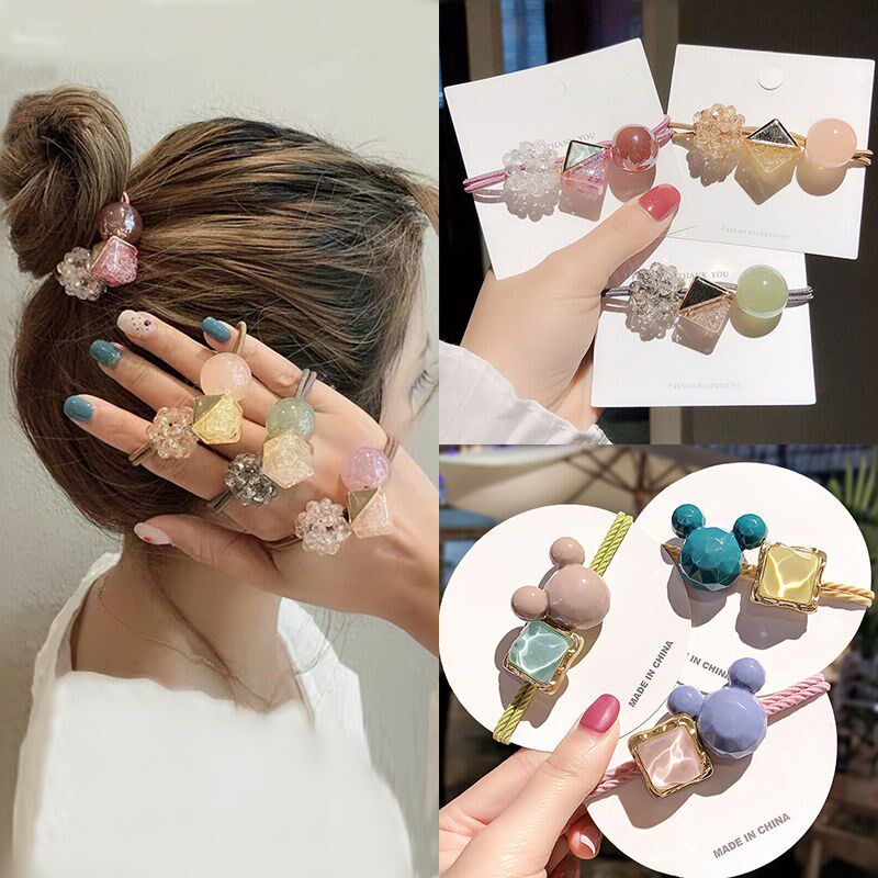 东大门皮筋少女风扎头发绳网红