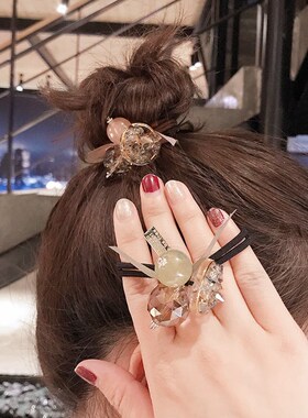韩国水晶头绳皮筋发圈