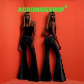 Jeans黑色牛仔大喇叭裤 AOAOMISSSHOP鳌鳌家 拽酷Black 女2026早春