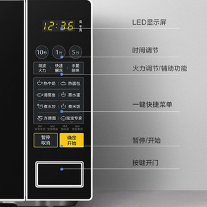 政府补贴美的微波炉家用智能小型迷你转盘加热官方旗舰店PM2001